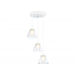 TR3553/3 WH/CL/FR белый/прозрачный/белый матовый E27/3 max 40W D340*800