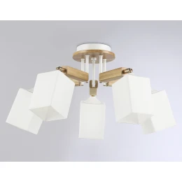 TR9518/5 WH/GD/FR белый/золото/белый матовый E27*5 max 40W D670*260