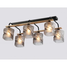TR3033250/6 BK/WD черный/дерево E27/6 max 60W 580*340*245
