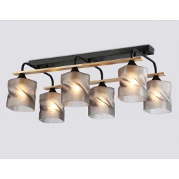 TR3033250/6 BK/WD черный/дерево E27/6 max 60W 580*340*245