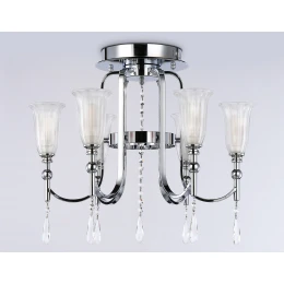 TR3243/6 CH/FR хром/белый матовый E14*6 max 40W D600*520