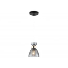 TR3406 BK/FGD/SM черный/золото/дымчатый E27 max 60W D135*1000