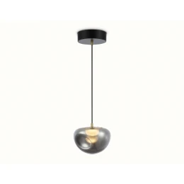 LH12001 BK/GD/SM черный/золото/дымчатый 6W 3000K D180*145