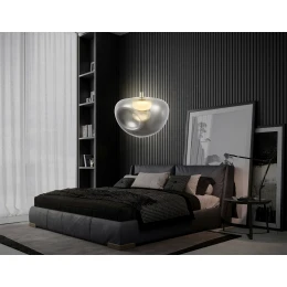 LH12001 BK/GD/SM черный/золото/дымчатый 6W 3000K D180*145