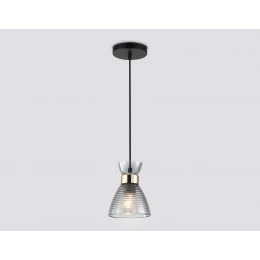TR3406 BK/FGD/SM черный/золото/дымчатый E27 max 60W D135*1000