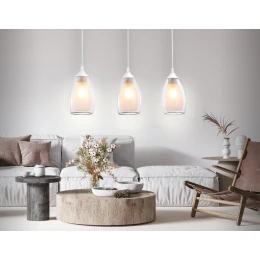 TR3536/3 WH/CL/FR белый/прозрачный/белый матовый E27*3 max 40W 640*120*820