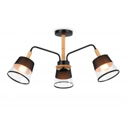 TR4740/3 BK/LW черный/светлое дерево E27/3 max 40W D760*350