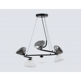 LH15003/6 BK/FR/SM черный/белый матовый/дымчатый G9*6 max 40W D630*1150