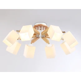 TR9522/8 WH/GD/FR белый/золото/белый матовый E27*8 max 40W D790*260