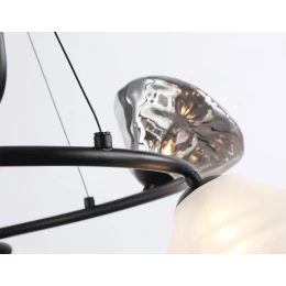 LH15003/6 BK/FR/SM черный/белый матовый/дымчатый G9*6 max 40W D630*1150