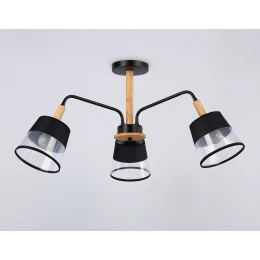 TR4740/3 BK/LW черный/светлое дерево E27/3 max 40W D760*350