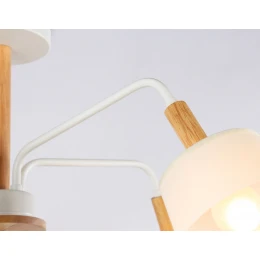 TR4738/5 WH/LW белый/светлое дерево E27/5 max 40W D760*350