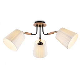TR4731/3 BK/LWD черный/светлое дерево E27/3 max 40W D610*270