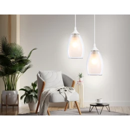 TR3534 WH/CL/FR белый/прозрачный/белый матовый E27 max 40W D120*800