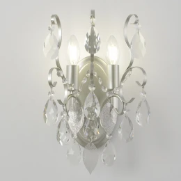 Бра Crystal Lux ESMIRALDA AP2 SILVER