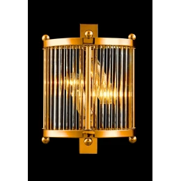 Бра Crystal Lux TADEO AP2 GOLD/TRANSPARENTE