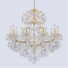 Люстра Crystal Lux ISABEL SP11 GOLD/TRANSPARENT