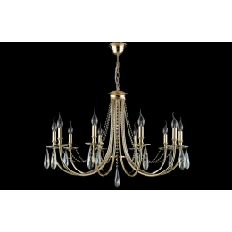 Люстра Crystal Lux VICTORIA SP10 GOLD/AMBER
