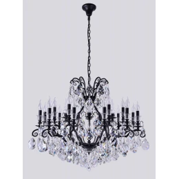 Люстра Crystal Lux MAGNIFICO SP19 BLACK/TRANSPARENT