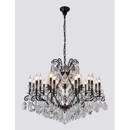 Люстра Crystal Lux MAGNIFICO SP19 BLACK/TRANSPARENT