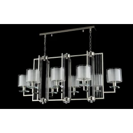 Люстра Crystal Lux NICOLAS SP8 L1000 NICKEL/WHITE