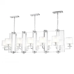 Люстра Crystal Lux NICOLAS SP12 L1600 NICKEL/WHITE