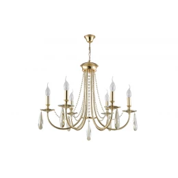 Люстра Crystal Lux VICTORIA SP6 GOLD/AMBER