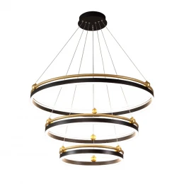 Люстра Crystal Lux FERNANDO SP158W LED BLACK/GOLD