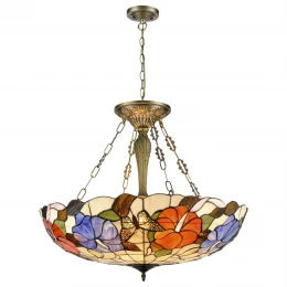 816-807-06 VELANTE Стиль Tiffany светильник потолочный: E27, 6x60W