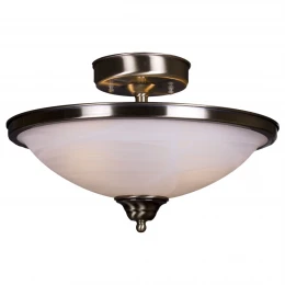 357-507-02 VELANTE Классический стиль светильник потолочный: E27, 2x60W
