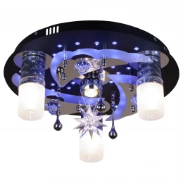 176-207-04 VELANTE Светильники с LED светильник потолочный: E27-LED, 3x7W + MR11, 1x20W