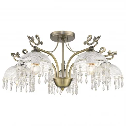 733-507-05 VELANTE Классический стиль светильник потолочный: E27, 5x60W