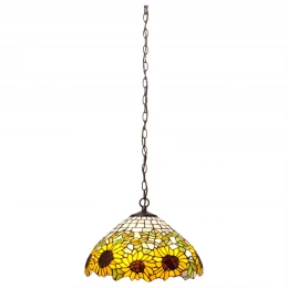 821-806-02 VELANTE Стиль Tiffany светильник подвесной: E27, 2x60W