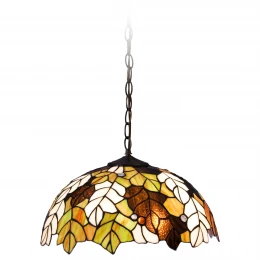 820-806-02 VELANTE Стиль Tiffany светильник подвесной: E27, 2x60W