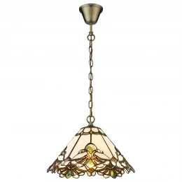 863-806-01 VELANTE Стиль Tiffany светильник подвесной: E27, 1x40W