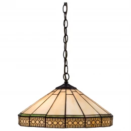 857-806-02 VELANTE Стиль Tiffany светильник подвесной: E27, 2x60W