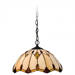 832-806-02 VELANTE Стиль Tiffany светильник подвесной: E27, 2x60W