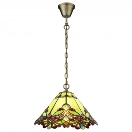 863-826-01 VELANTE Стиль Tiffany светильник подвесной: E27, 1x40W
