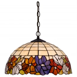 813-806-02 VELANTE Стиль Tiffany светильник подвесной: E27, 2x60W