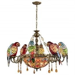 894-803-11 VELANTE Стиль Tiffany светильник подвесной: E27, 11x60W