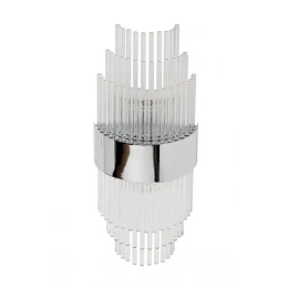 92EL-YG59021S-2W Бра хром, стекло прозр. 20*10*h.50см