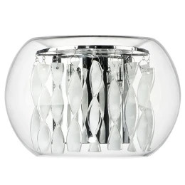 752634 Бра ACQUARIO 3х20W G4 12V ХРОМ БЕЛ стекло