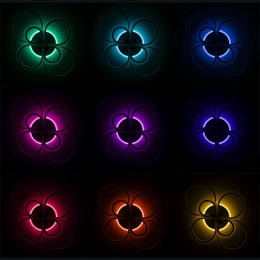 CL237B160E Сента Белая Св-к Люстра с RGB