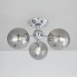 CL102130 Томми Хром+Дымч. Св-к Люстра